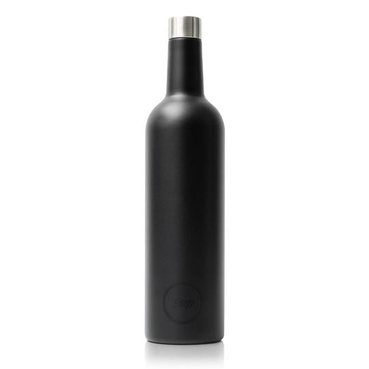 Greige Insulated Wine Bottle - Various Colours