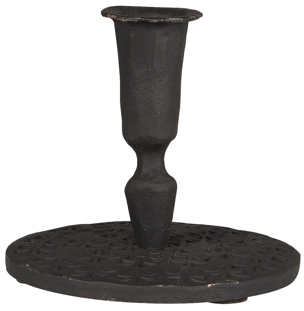 Greige Iron Candle Holder For Thin Taper Candle