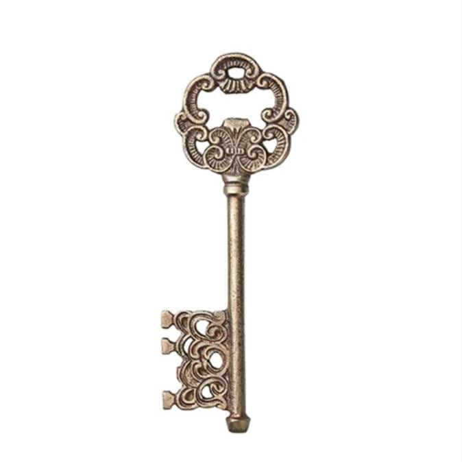 greige Iron Key Bottle Opener - Brass Finish