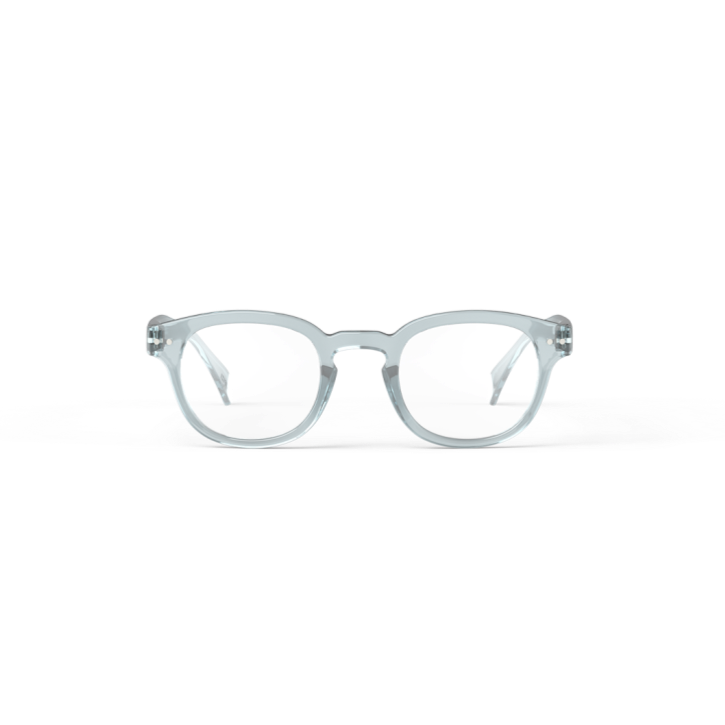 Greige Izipizi Reading Glasses - Style C - Frozen Blue