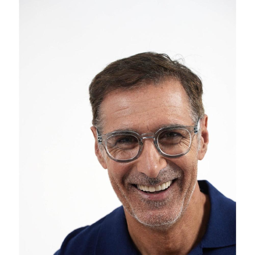 greige Izipizi Reading Glasses - Style C - Frozen Blue