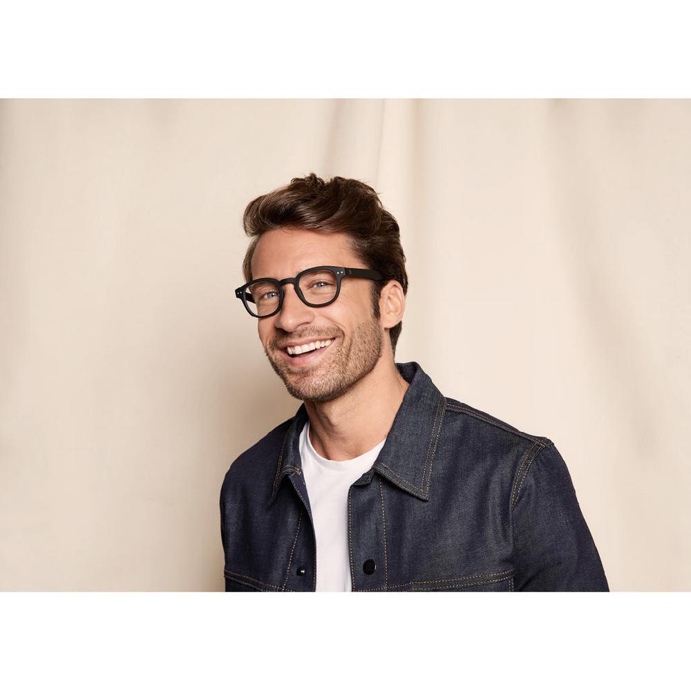 Greige Izipizi Reading Glasses - Style D - Black