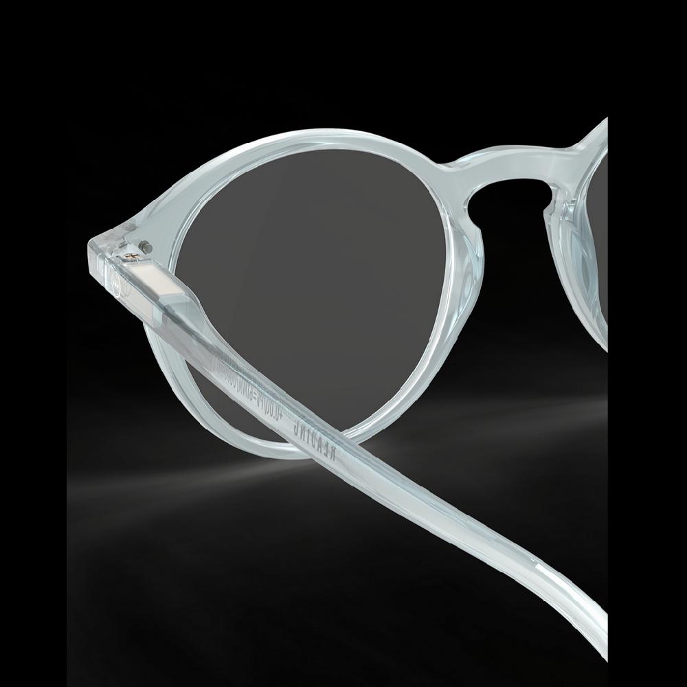 Greige Izipizi Reading Glasses - Style D - Frozen Blue