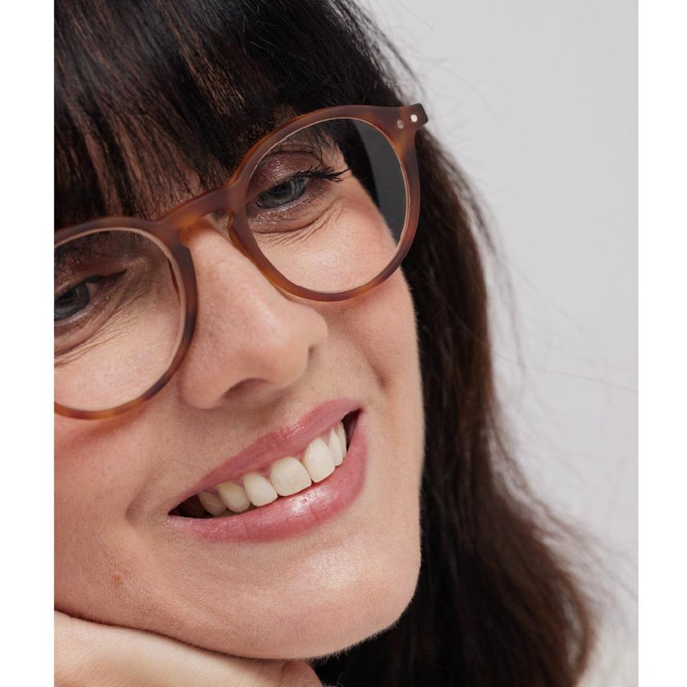 Greige Izipizi Reading Glasses - Style E - Havana