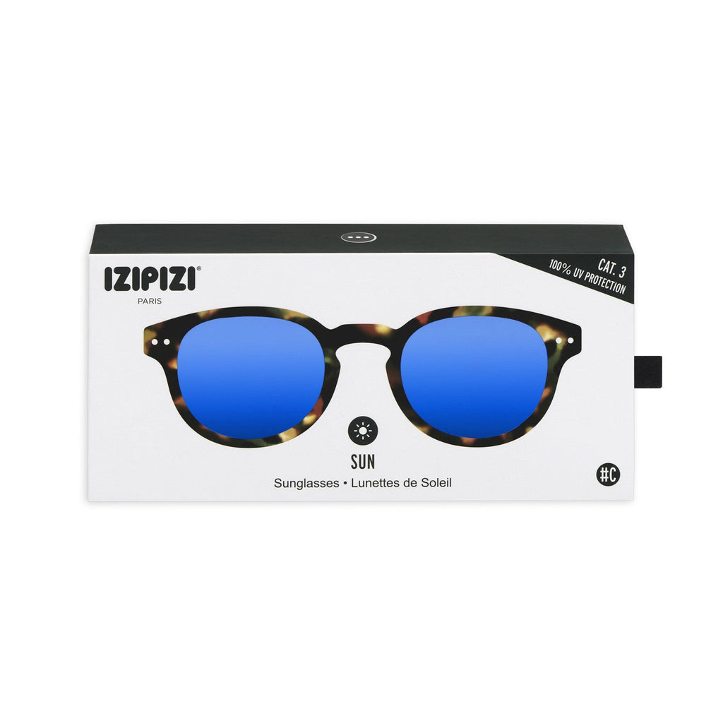 Greige Izipizi Sunglasses - Style C - Tortoise Mirror
