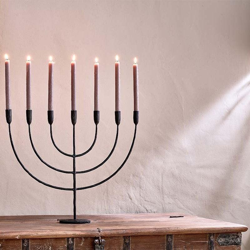 Greige Large Arc Candelabra - Antique Black Or Brass