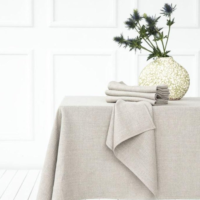 Greige Laurette Linen Napkin - Natural Or Grey