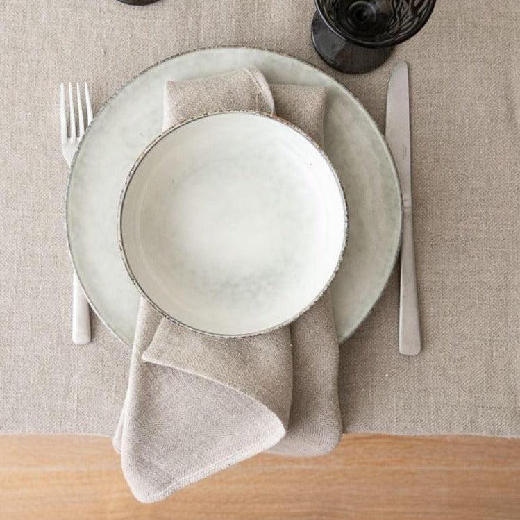 greige Laurette Linen Napkin - Natural or Grey