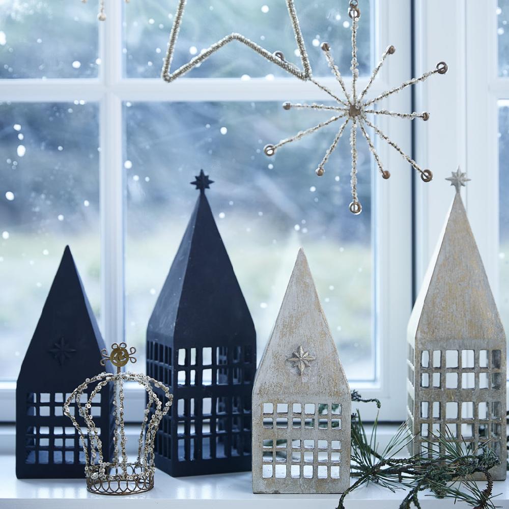 Greige Light Antique Gold Christmas House