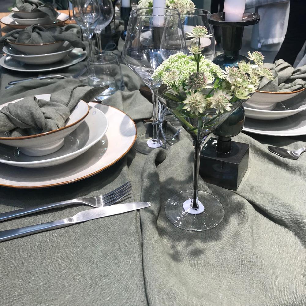 greige Linen Napkin Broste Copenhagen - Gracie