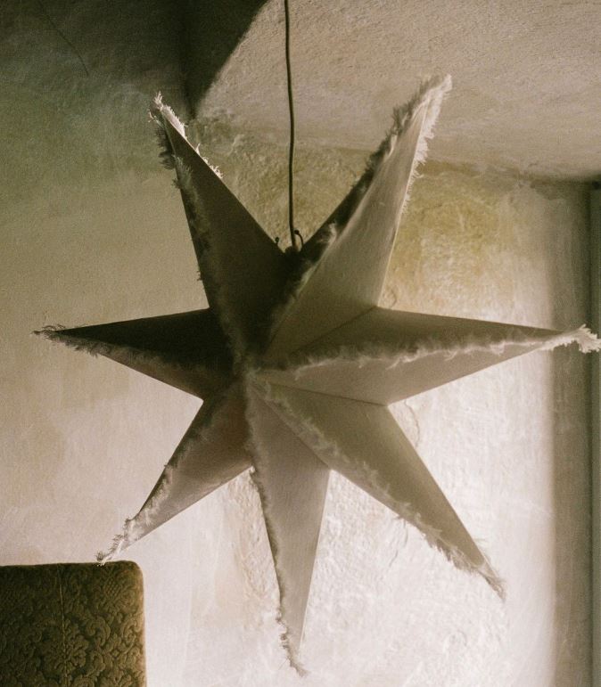 greige Linen Star Light - Natural