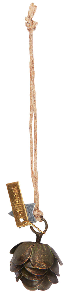 Greige Little Hanging Antique Bronze Cone