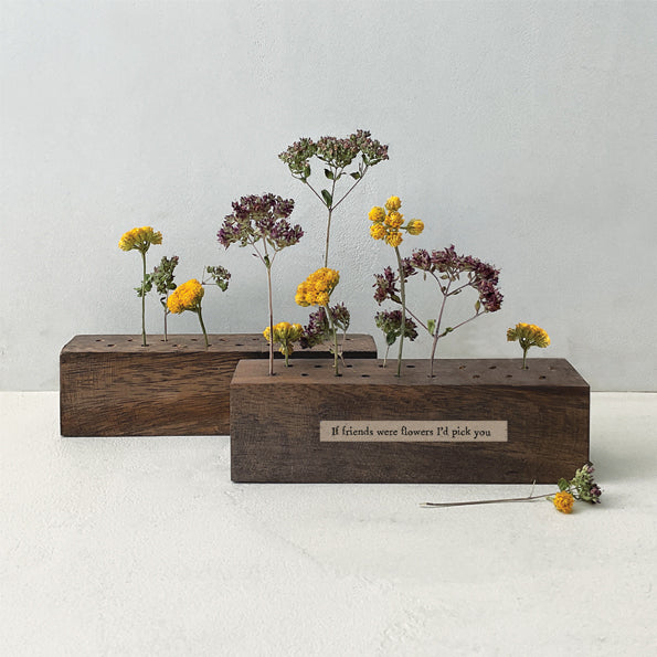 Greige Little Wooden Display Bar For Dried Flowers