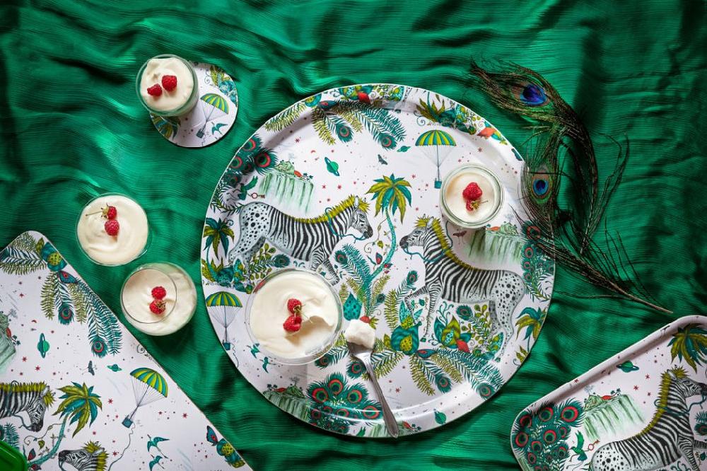 Greige Lost World Tray - Lime - Diameter 46cm