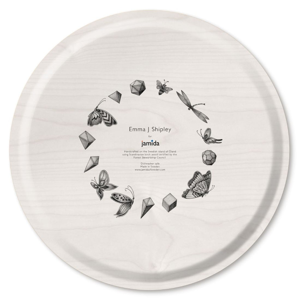 Greige Lost World Tray - Lime - Diameter 46cm