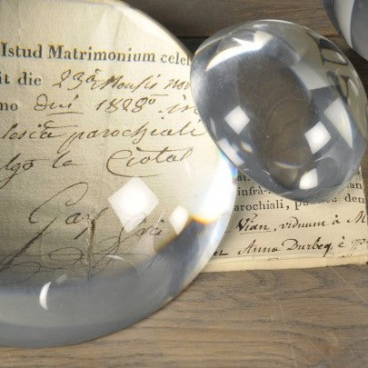 Greige Magnifying Glass Paperweights - Set Of Six
