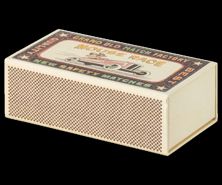 Greige Maileg Big Sister Mouse In A Matchbox A