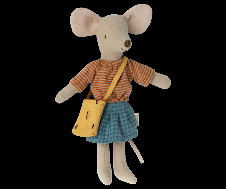 Greige Maileg Clothes For Mum Mouse