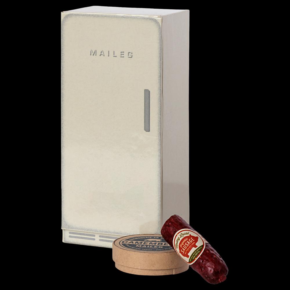 greige Maileg Cooler Fridge - Mouse