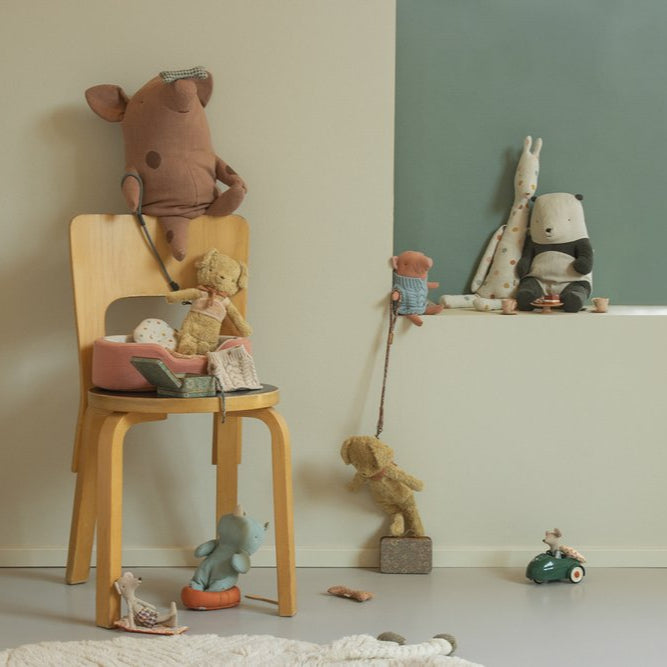 Greige Maileg Dog Plush