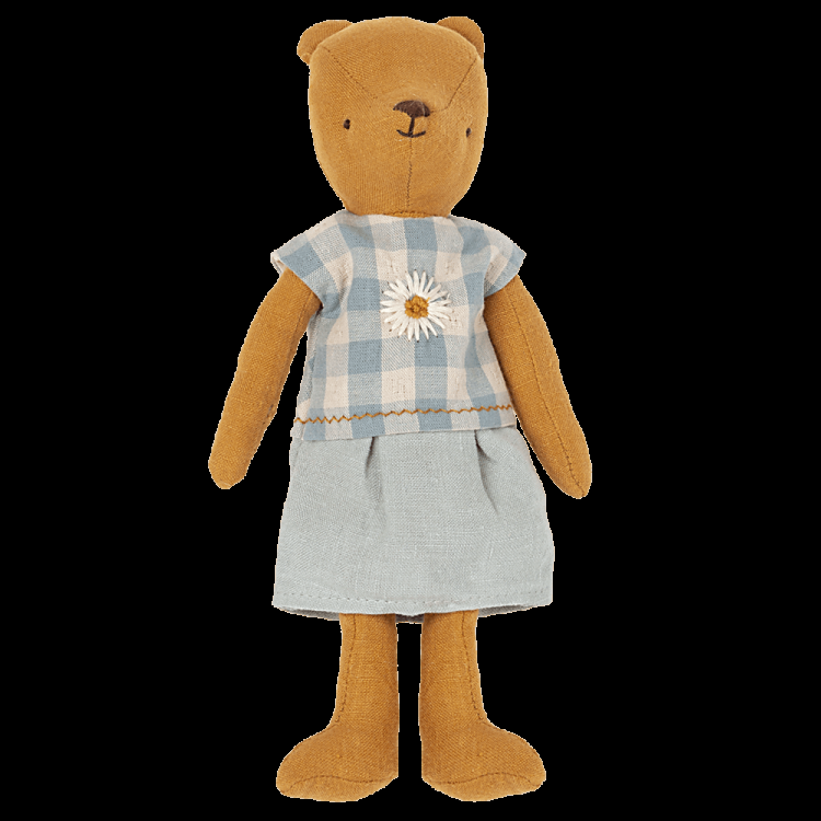 Greige Maileg Dress For Teddy Mum
