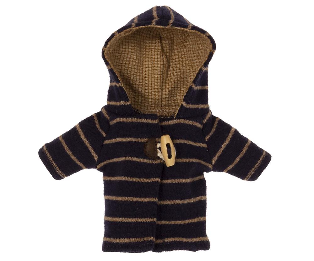 greige Maileg Duffle Coat for Teddy Junior