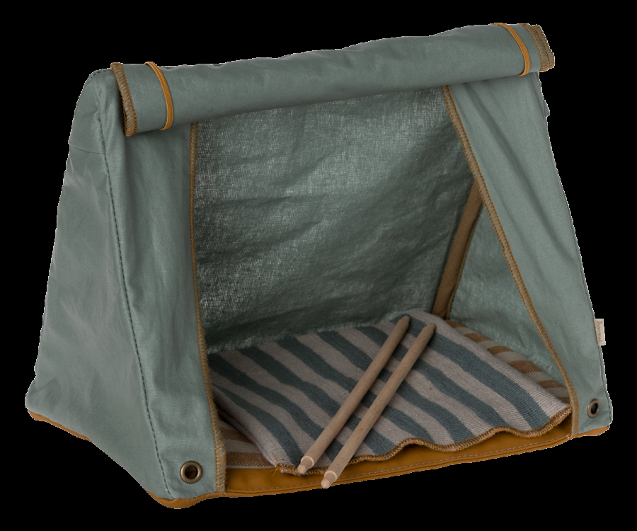 greige Maileg Happy Camper Tent for Mouse