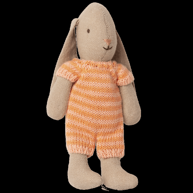 greige Maileg Micro Bunny