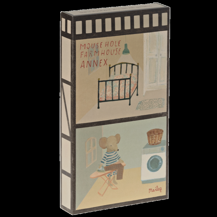 Greige Maileg Mouse Hole Farmhouse Annex