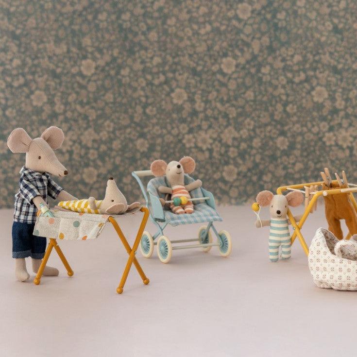 Greige Maileg Nursery Table For Baby Mouse - Ochre