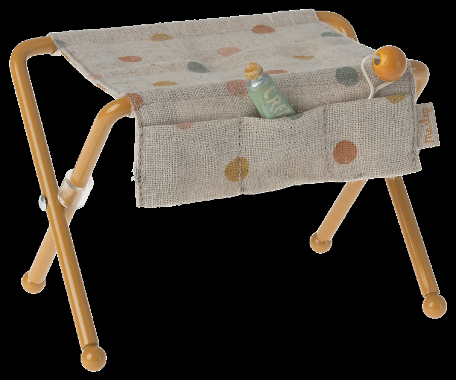 greige Maileg Nursery Table for Baby Mouse - Ochre