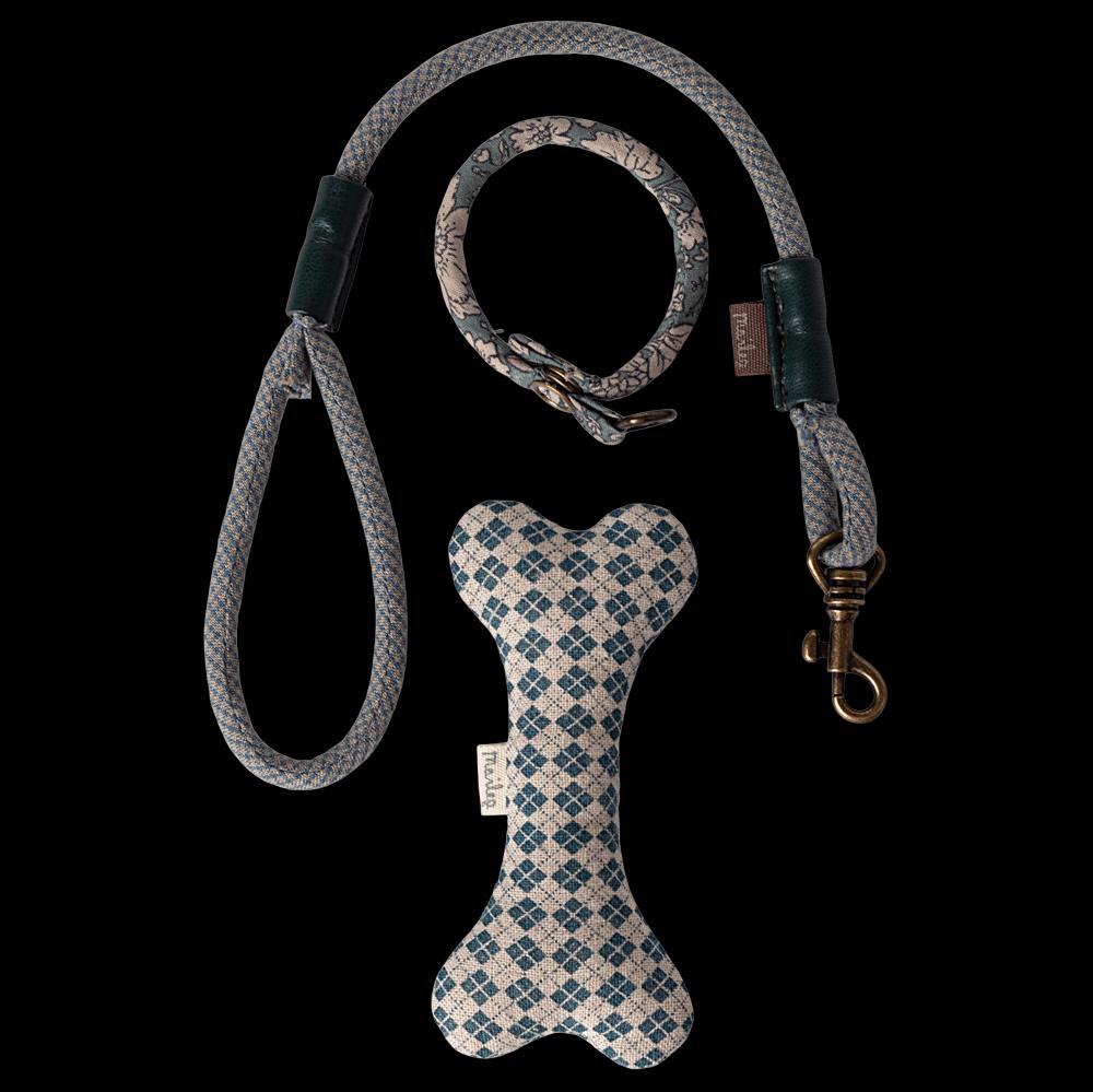 Greige Maileg Puppy Accessories - Blue