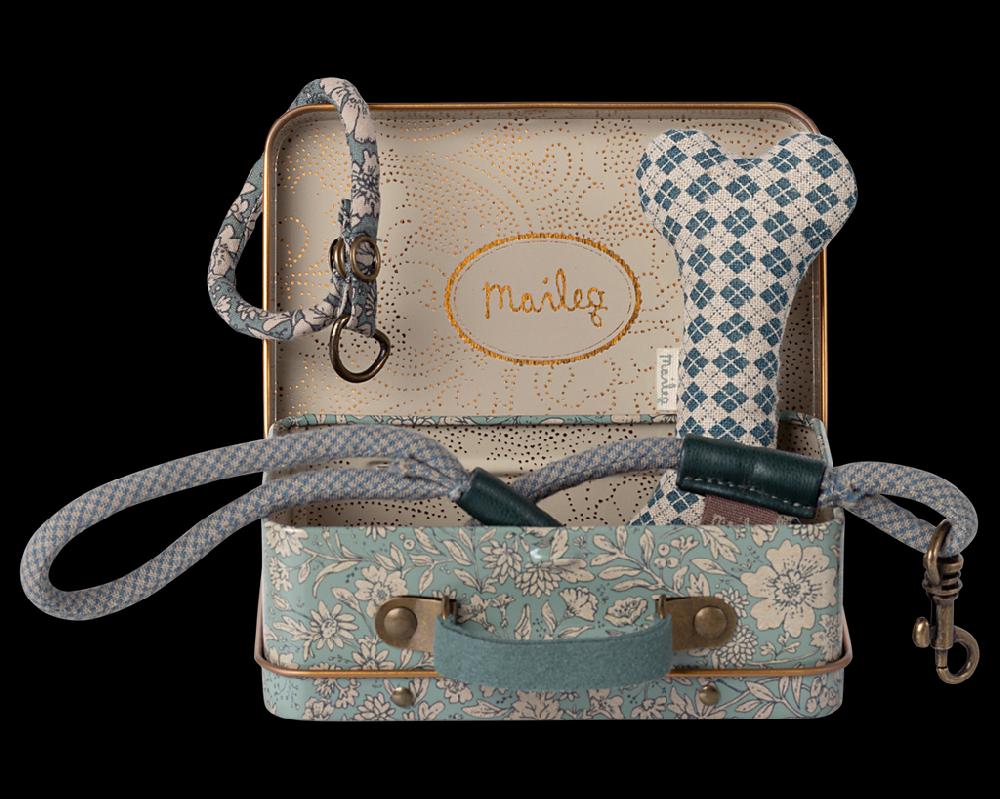 greige Maileg Puppy Accessories - Blue