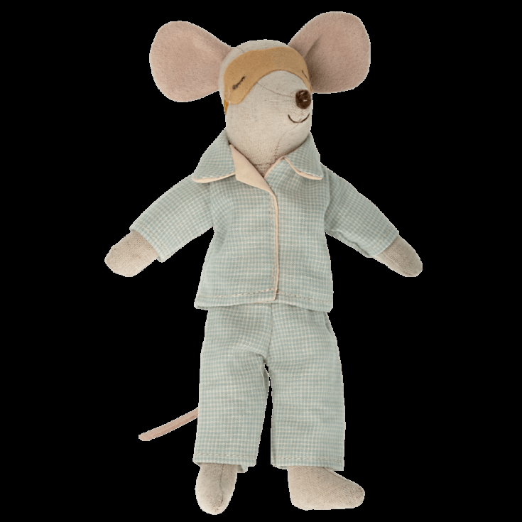 Greige Maileg Pyjamas For Dad Mouse