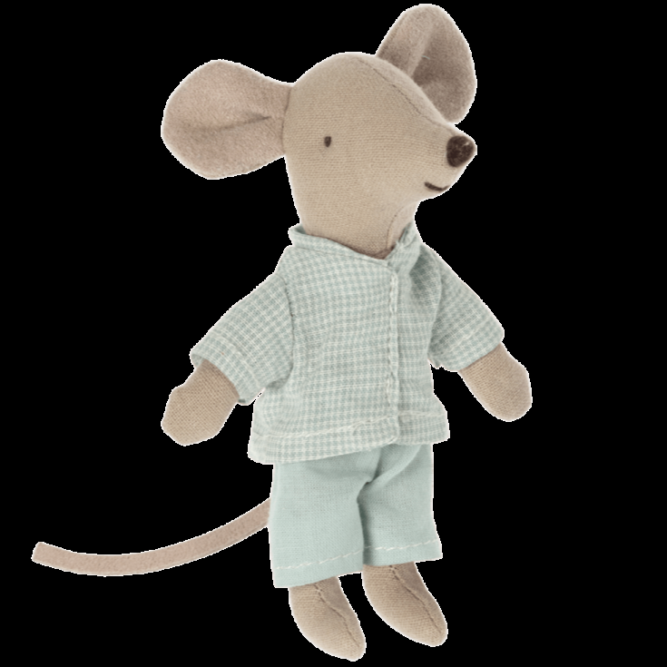 Greige Maileg Pyjamas For Little Brother Mouse