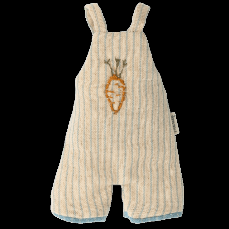 Greige Maileg Rabbit In Overalls - Size 1