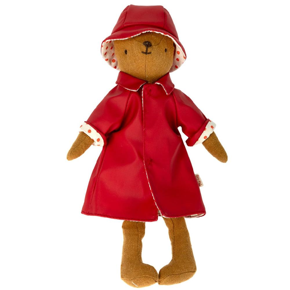 Greige Maileg Raincoat And Hat For Teddy Mum