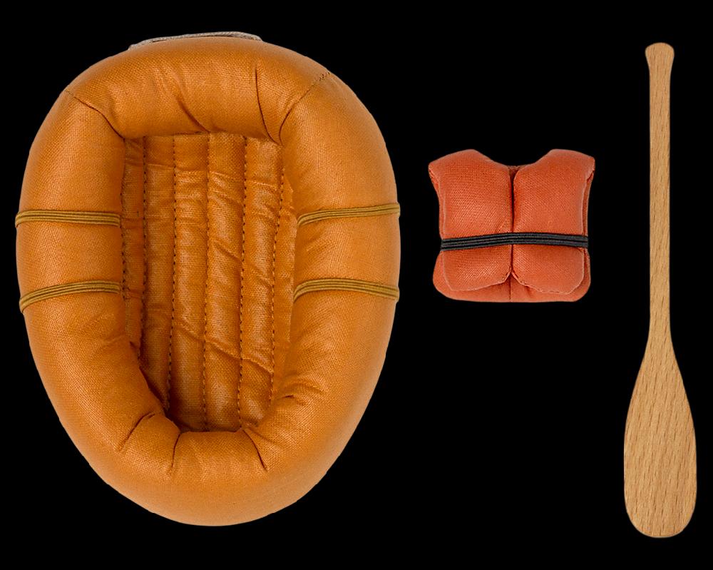 Greige Maileg Rubber Boat Mouse