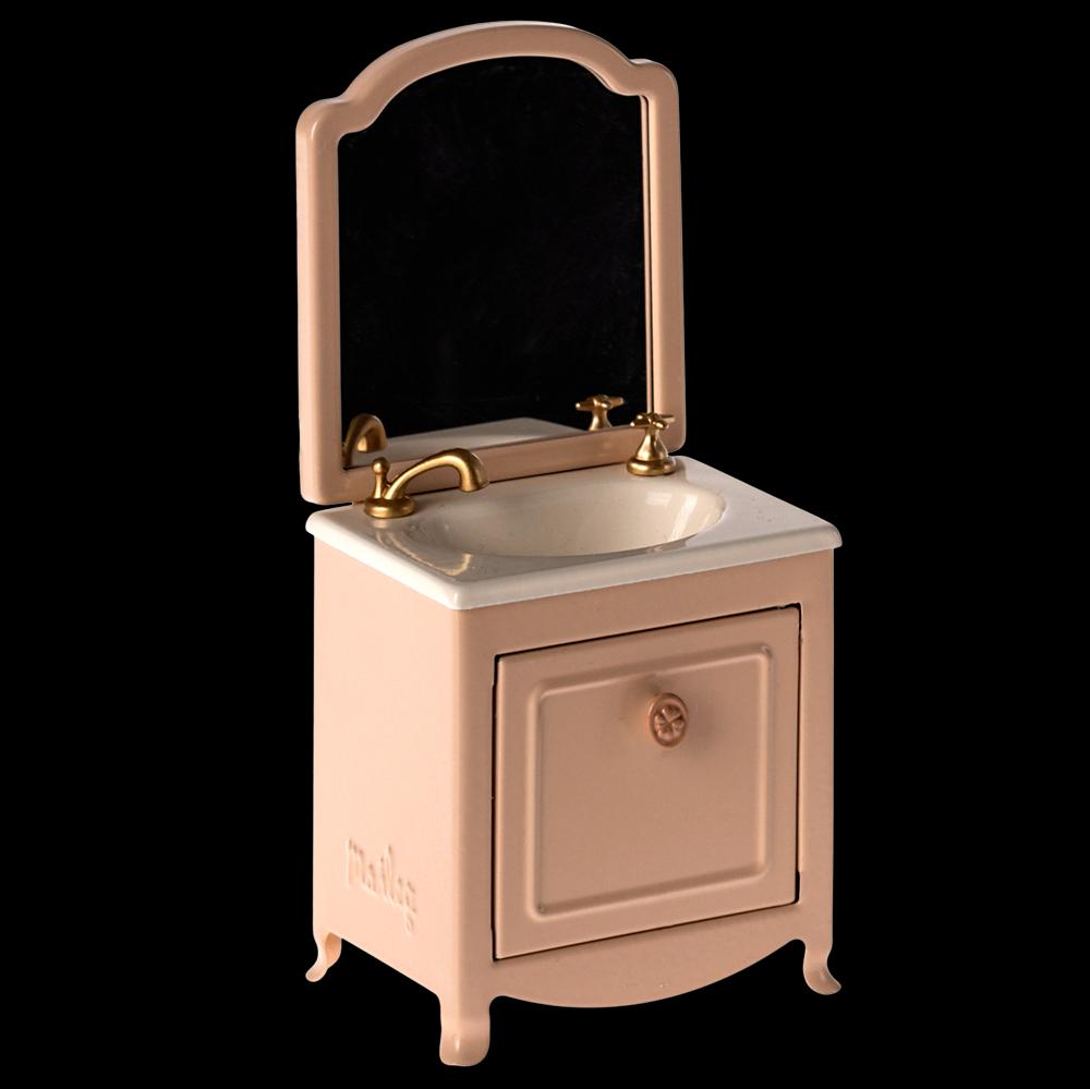 Greige Maileg Sink Dresser Mouse - Powder