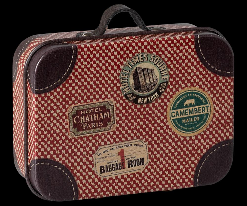 greige Maileg Suitcase Micro - Red