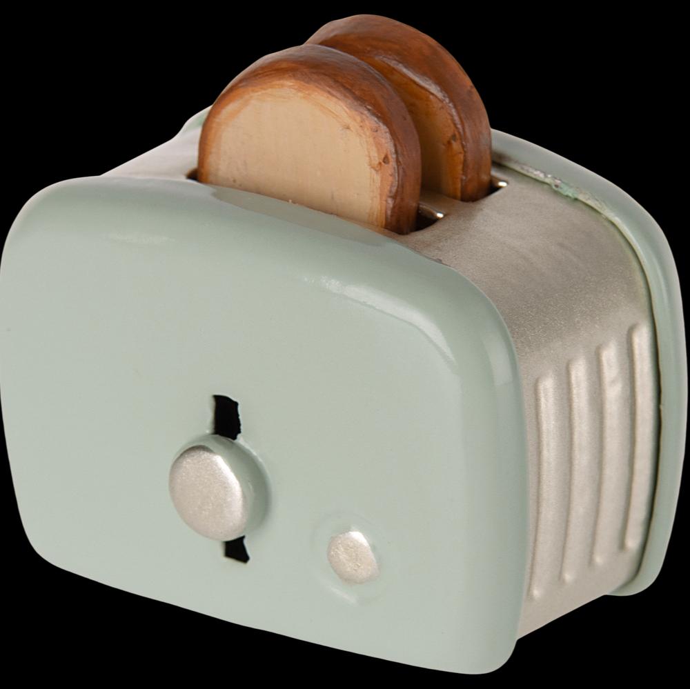 Greige Maileg Toaster Mouse - Mint