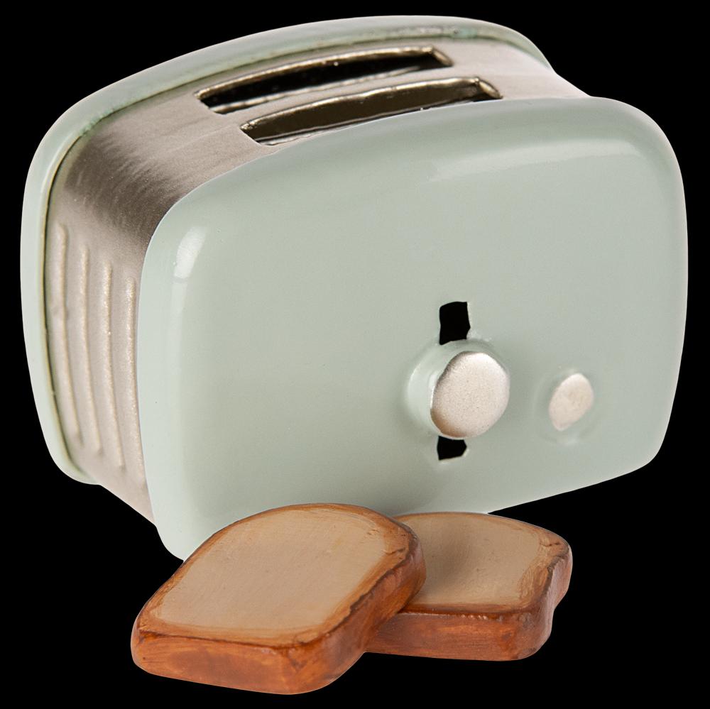 greige Maileg Toaster Mouse - Mint
