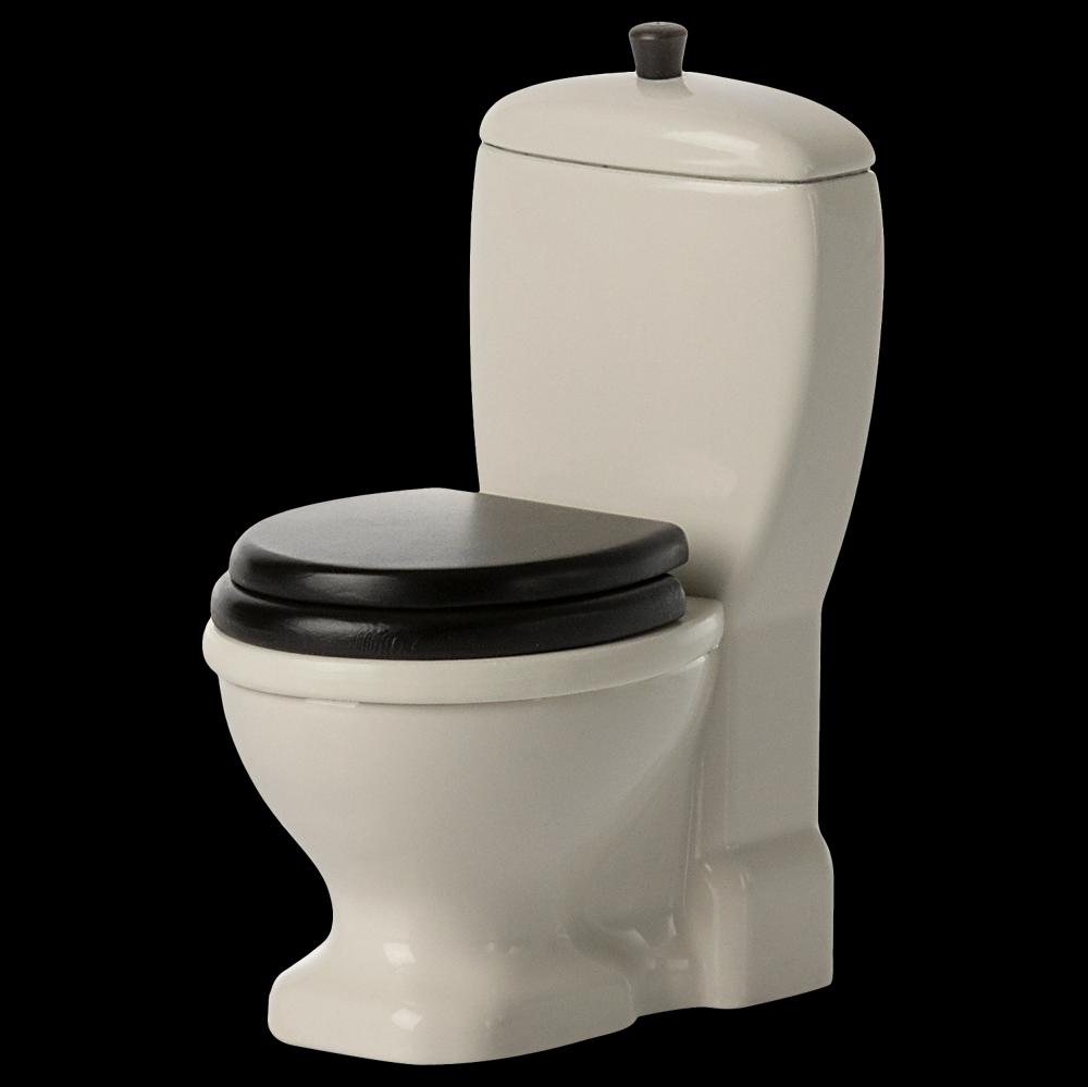 greige Maileg Toilet Mouse