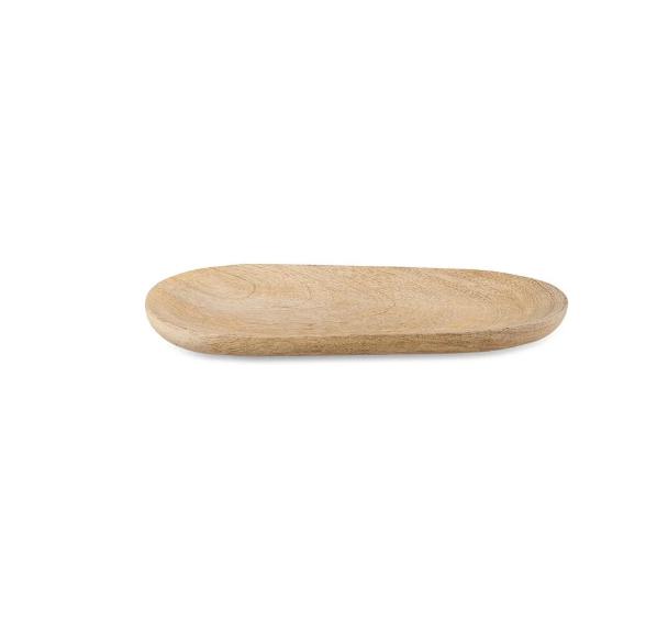 Greige Mango Wood Serving Platter - Two Sizes