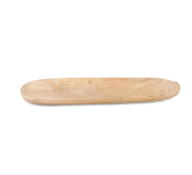 Greige Mango Wood Serving Platter - Two Sizes