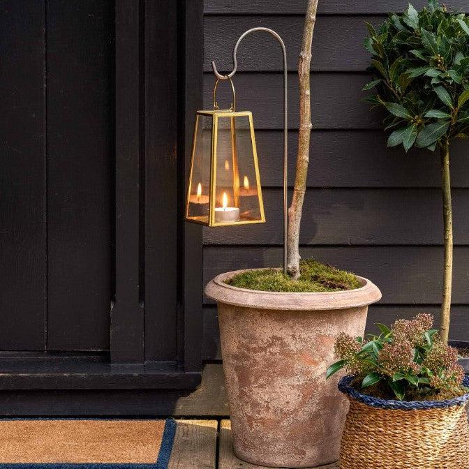 greige Metal Hook for Lantern