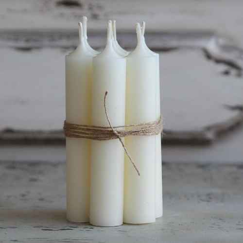 greige Mini Dinner Candle Bundle - Various Colours
