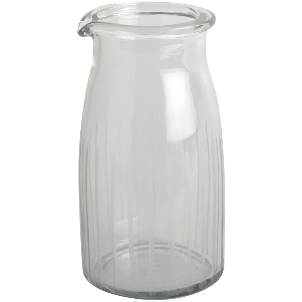 Greige Mini Glass Bottle Jug