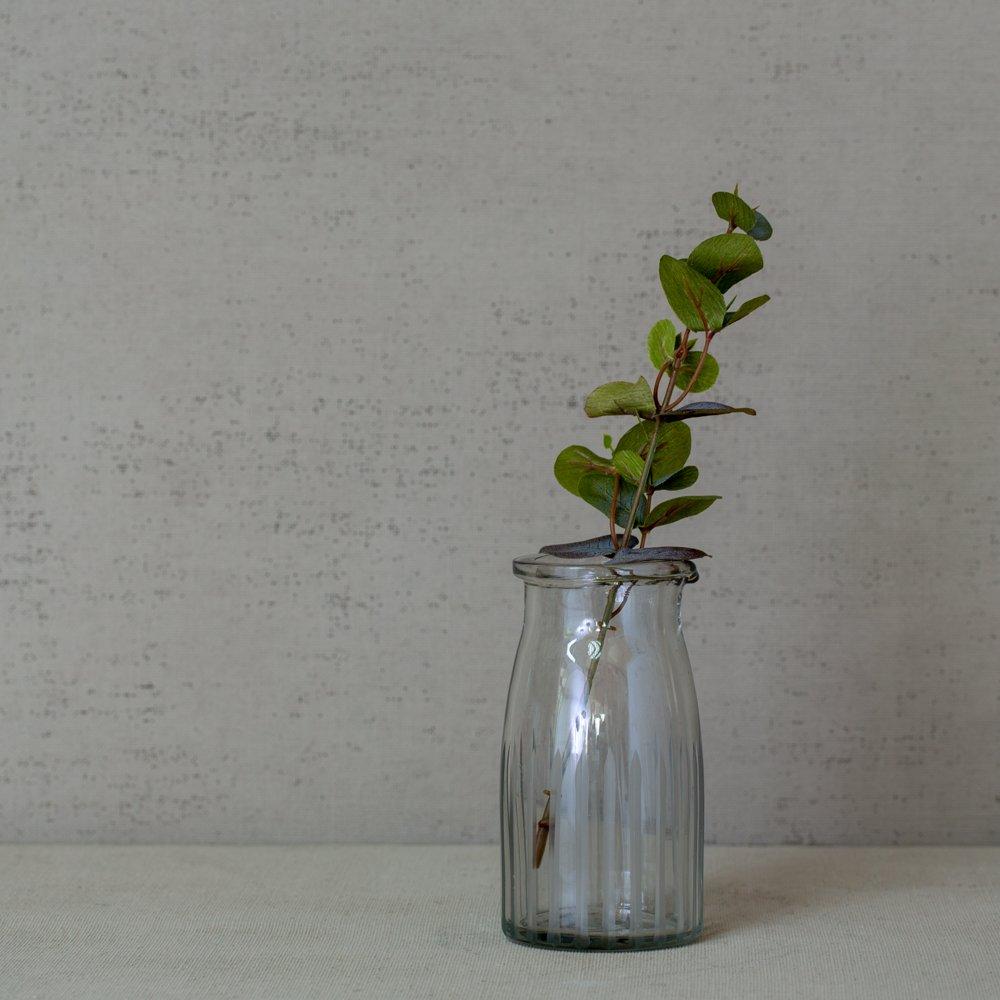 greige Mini Glass Bottle Jug