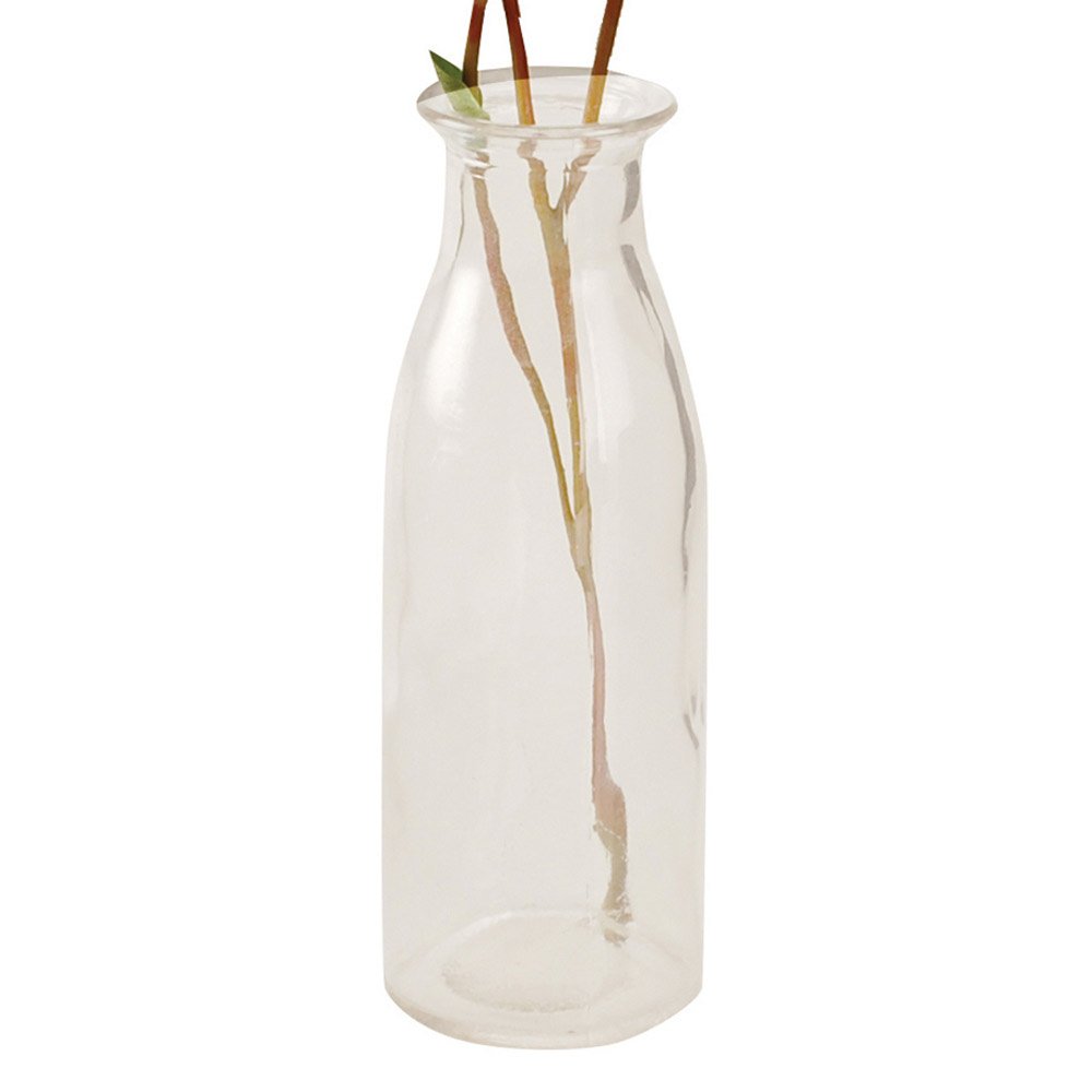 Greige Mini Glass Bottle - Set Of Six